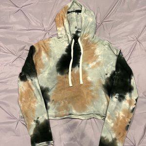 Winter slightly cropped hoodie